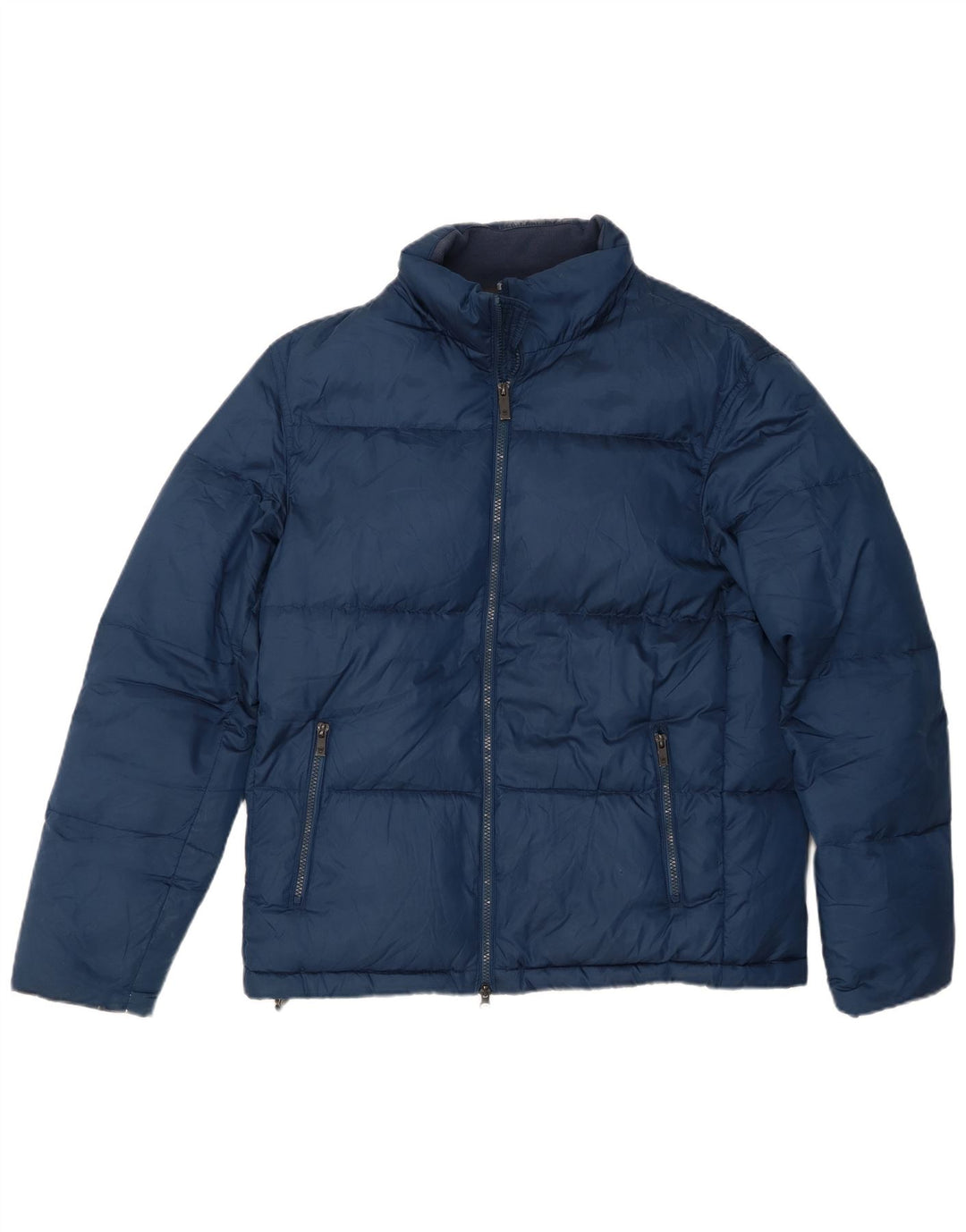 Massimo Dutti Giacca imbottita da uomo UK 40 Large Blu Navy Poliestere