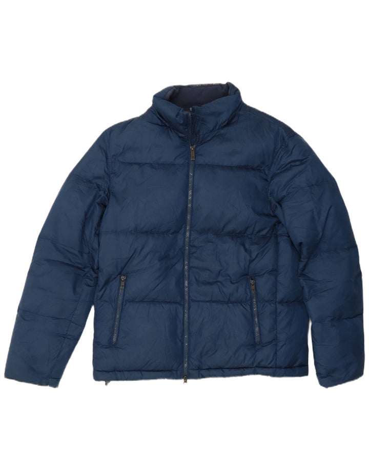 Massimo Dutti Giacca imbottita da uomo UK 40 Large Blu Navy Poliestere