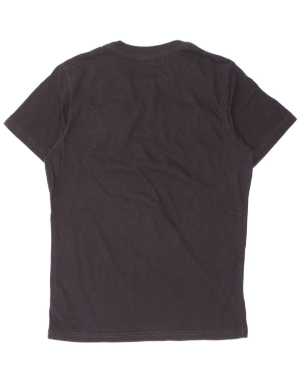T-shirt grafica da bambino Diesel Top 9-10 anni in cotone nero