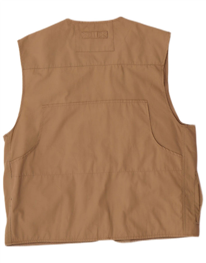 Gilet da uomo VINTAGE UK 40 Large Beige Poliestere