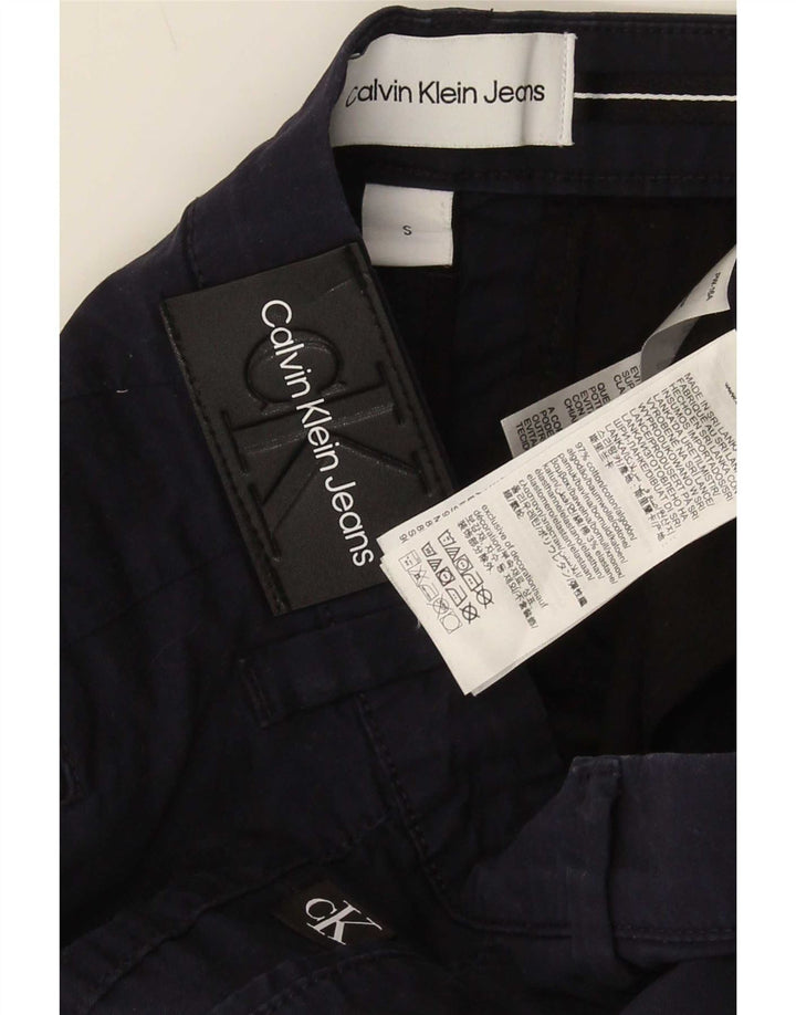 Pantaloncini chino da uomo Calvin Klein piccoli W30 cotone blu navy