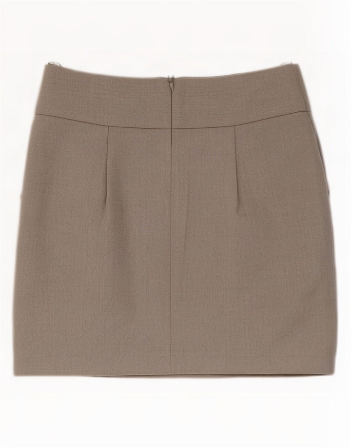 Topshop Minigonna da donna UK 12 Media W28 Poliestere grigio