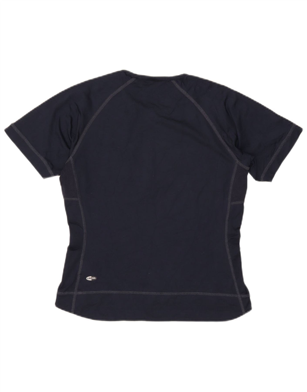 T-shirt Adidas Climacool da donna Top UK 12 Medium Navy Blu Nylon