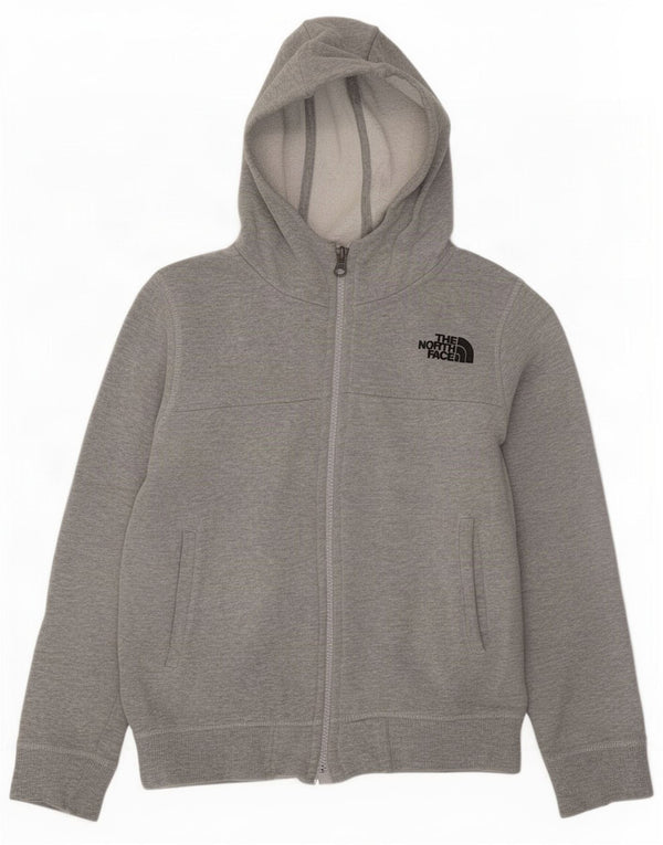 Maglione con cappuccio e zip per ragazze The North Face 10-11 anni grigio medio chiazzato