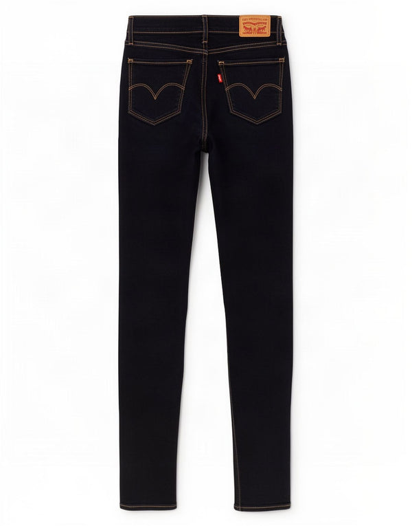 Jeans Levi's da donna 710 super skinny W27 L29 cotone blu navy
