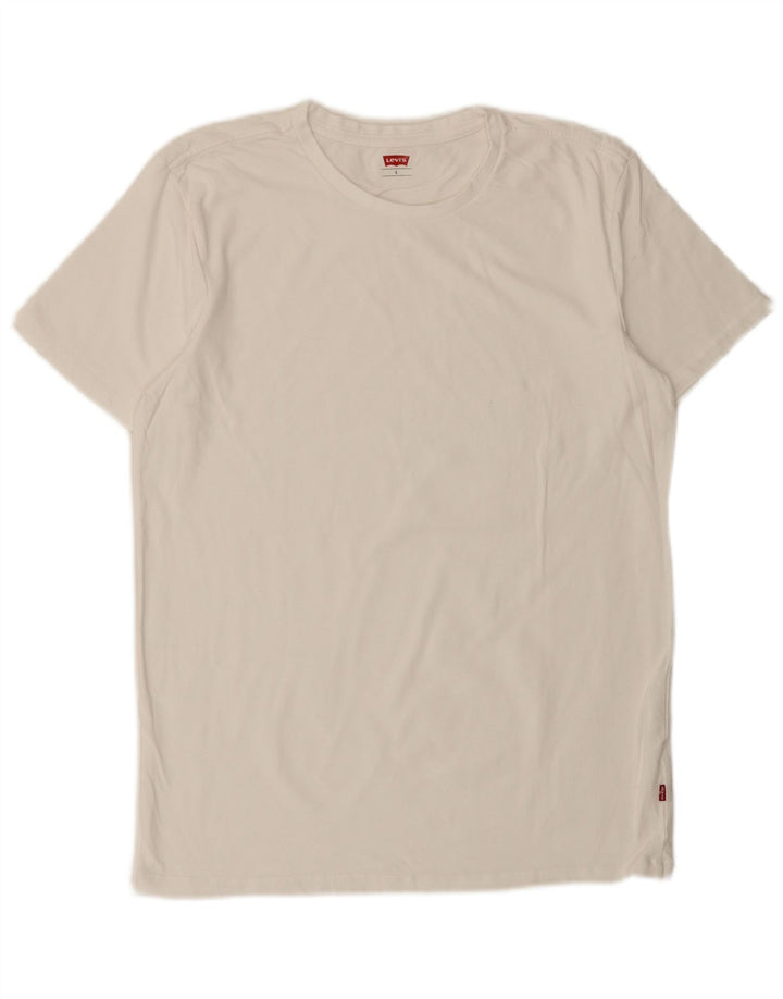 T-shirt da uomo Levi's Top Large in cotone bianco