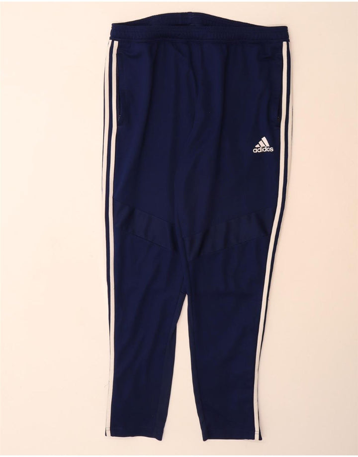 Pantaloni da tuta ADIDAS Aeroready da uomo XL poliestere blu navy
