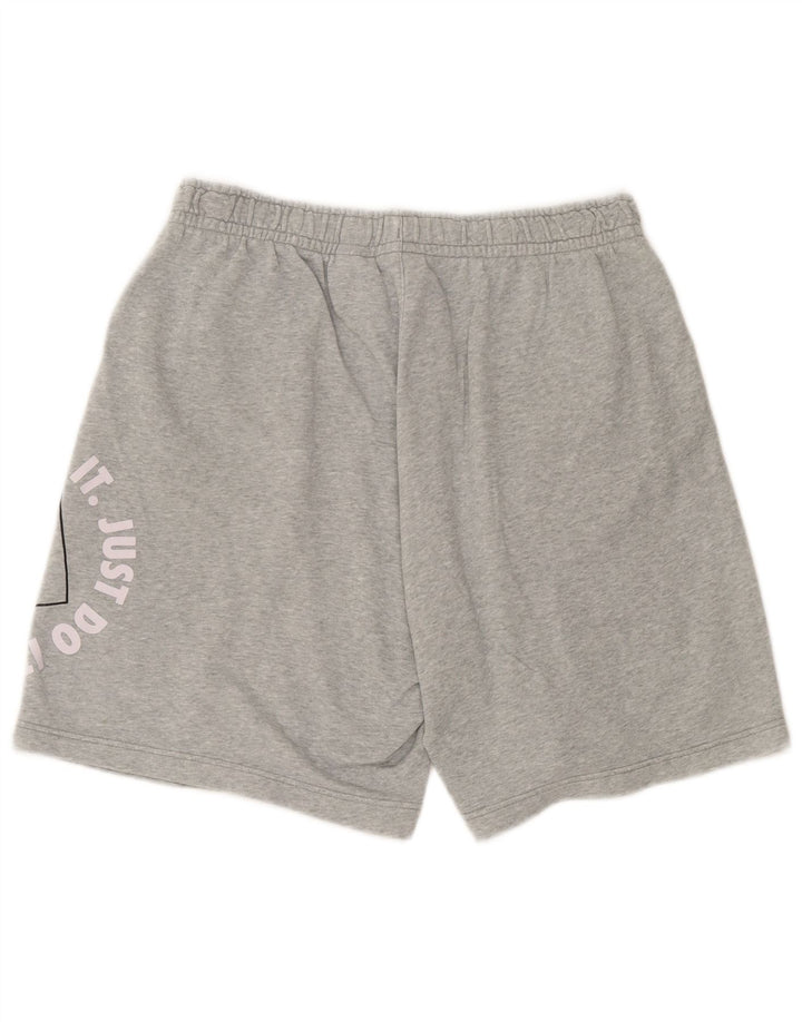 Pantaloncini sportivi Nike da uomo con grafica grande, cotone chiazzato grigio