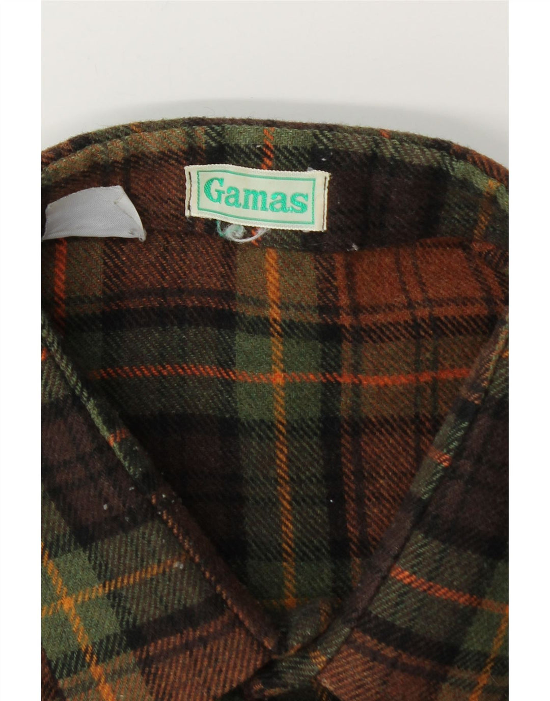 Camicia vintage da uomo in flanella XL a quadri marroni