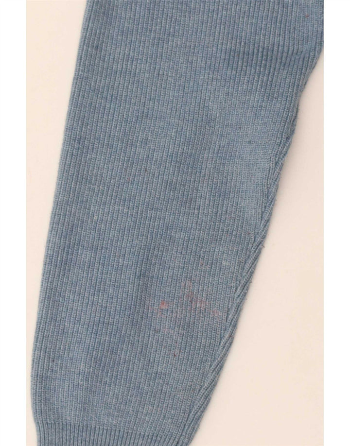 Maglione cardigan con zip intera Marks & Spencer da uomo piccolo in poliestere blu