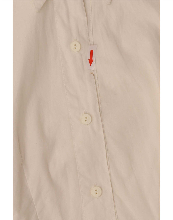 Camicia da donna a maniche lunghe con vestibilità regolare Avant UK 8 Small in cotone bianco