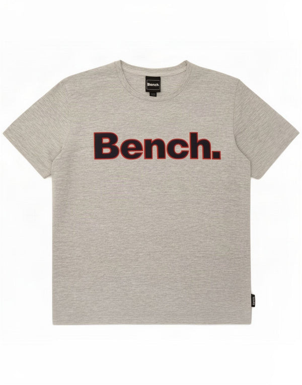Bench T-shirt grafica da uomo Top Grigio medio chiazzato