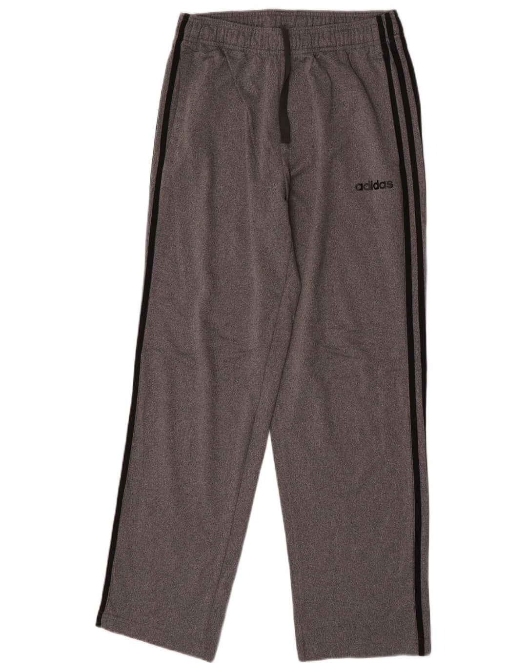 Pantaloni da tuta da uomo Adidas in poliestere grigio medio