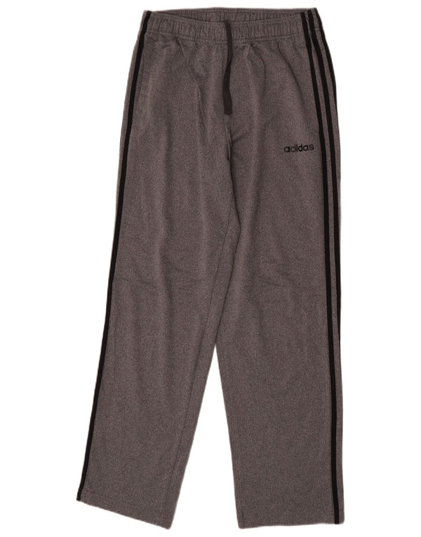 Pantaloni da tuta da uomo Adidas in poliestere grigio medio