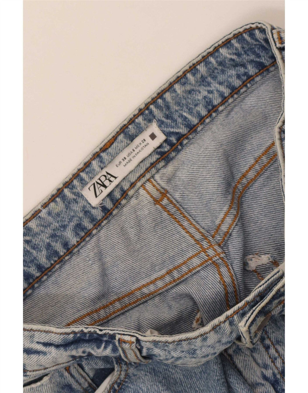 Jeans affusolati da donna Zara EU 38 piccoli W28 L27 blu