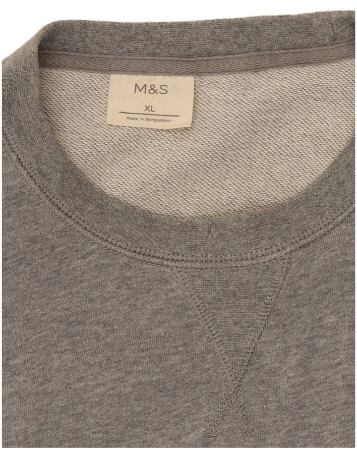 Felpa da uomo Marks & Spencer maglione XL grigio