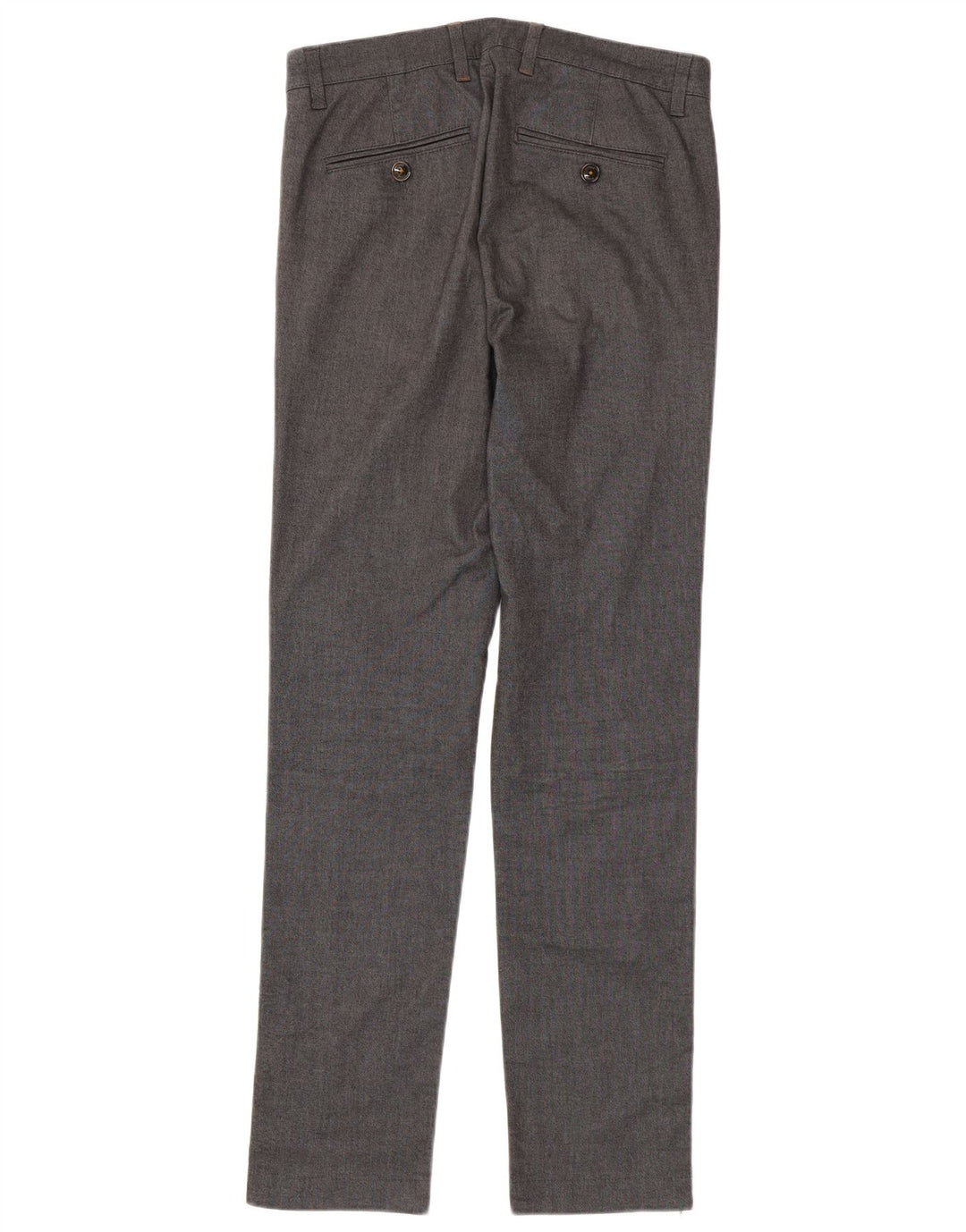 Pantaloni da abito slim da uomo Ted Baker W30 L32 cotone chiazzato grigio