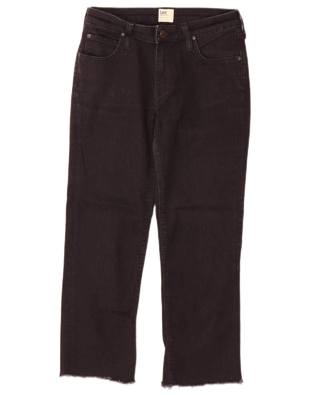 Jeans dritti Marion da donna Lee W27 L25 cotone nero