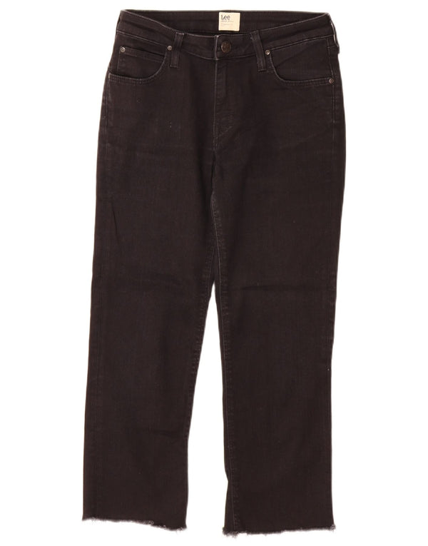 Jeans dritti Marion da donna Lee W27 L25 cotone nero