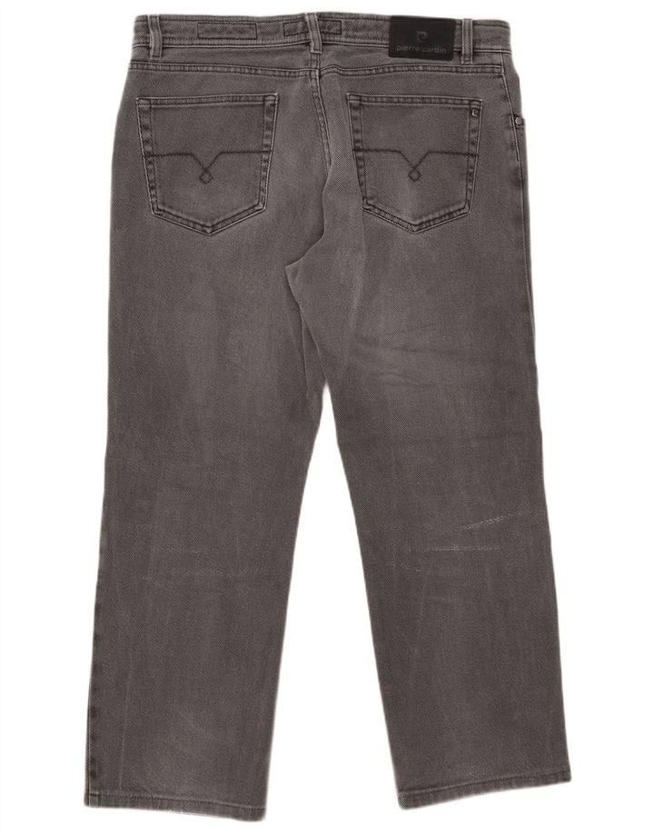 Jeans dritti da uomo Pierre Cardin W38 L27 cotone grigio
