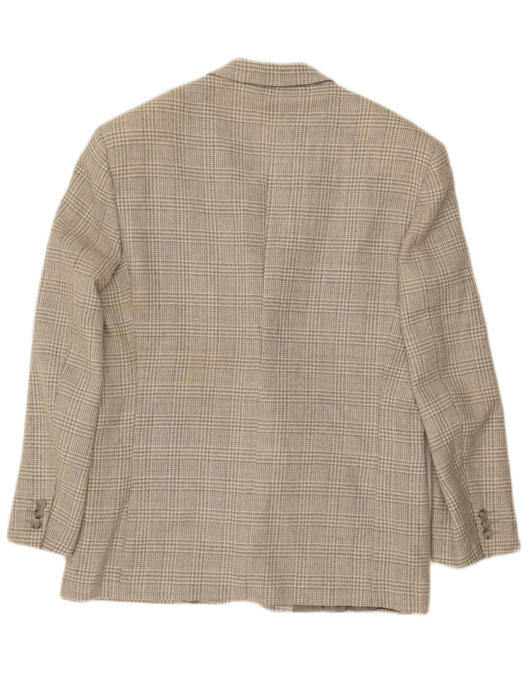 Giacca blazer vintage da uomo a 2 bottoni UK 40 grande pied de poule grigio