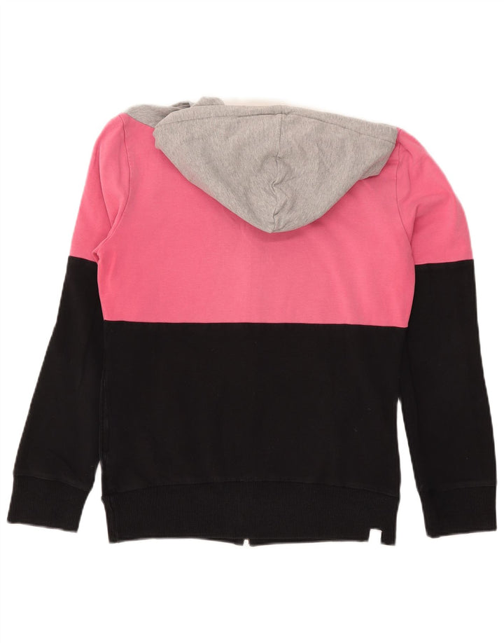 Maglione con cappuccio e zip da donna ADIDAS UK 12 Medium multicolore Colourblock