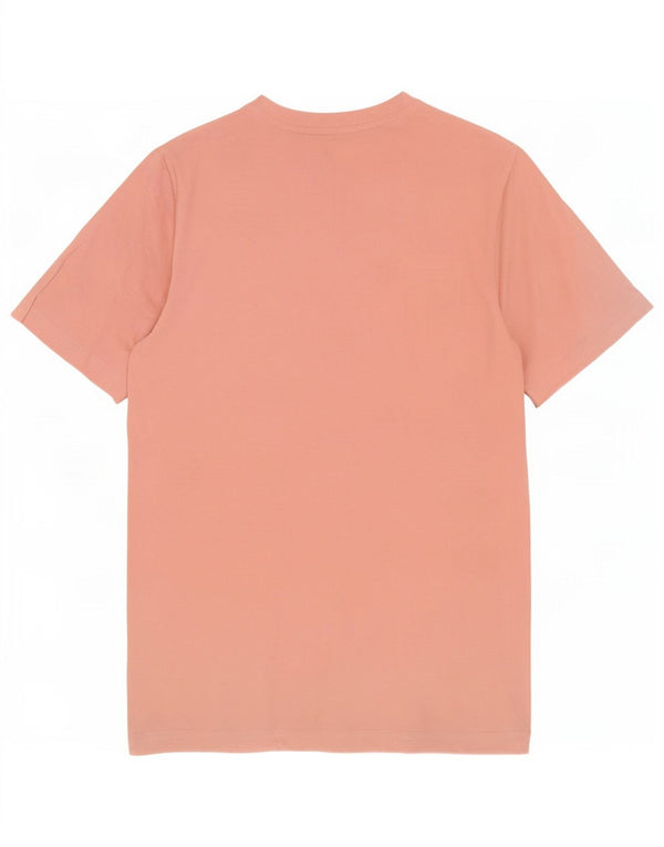 Jack & Jones Mens Graphic T-Shirt Top Medium Pink Cotton