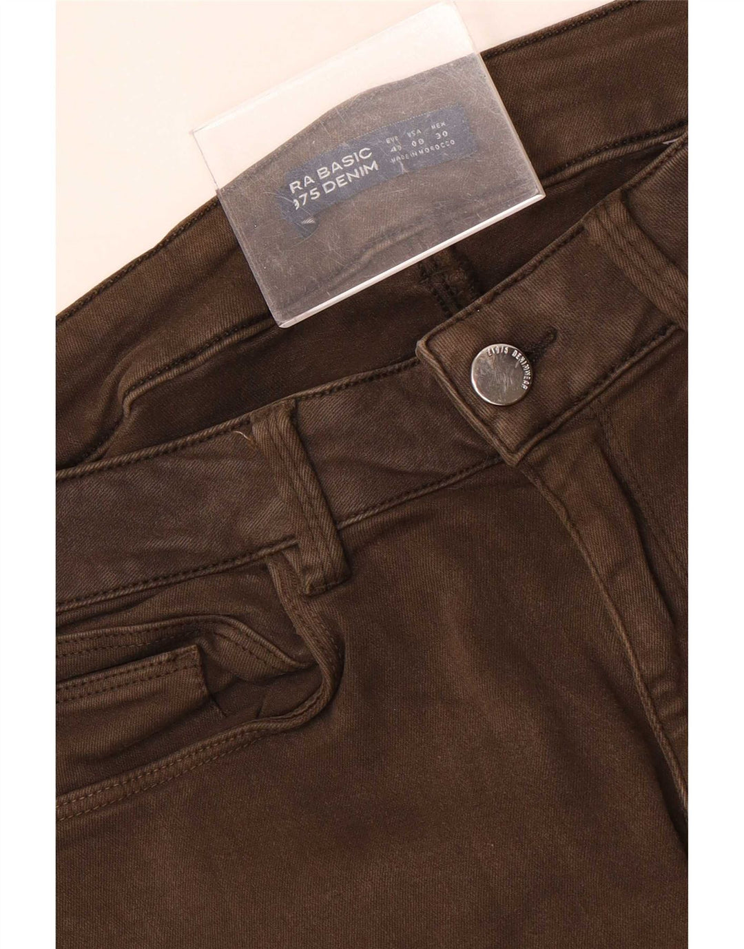 Jeans skinny da donna Zara EU 40 medi W30 L27 Marrone