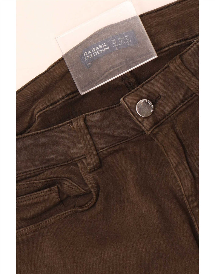 Jeans skinny da donna Zara EU 40 medi W30 L27 Marrone