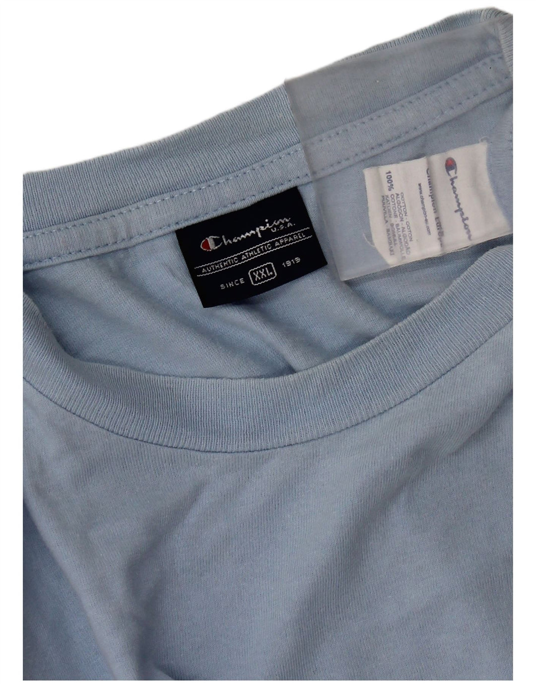 T-shirt da uomo Champion Top 2XL cotone blu