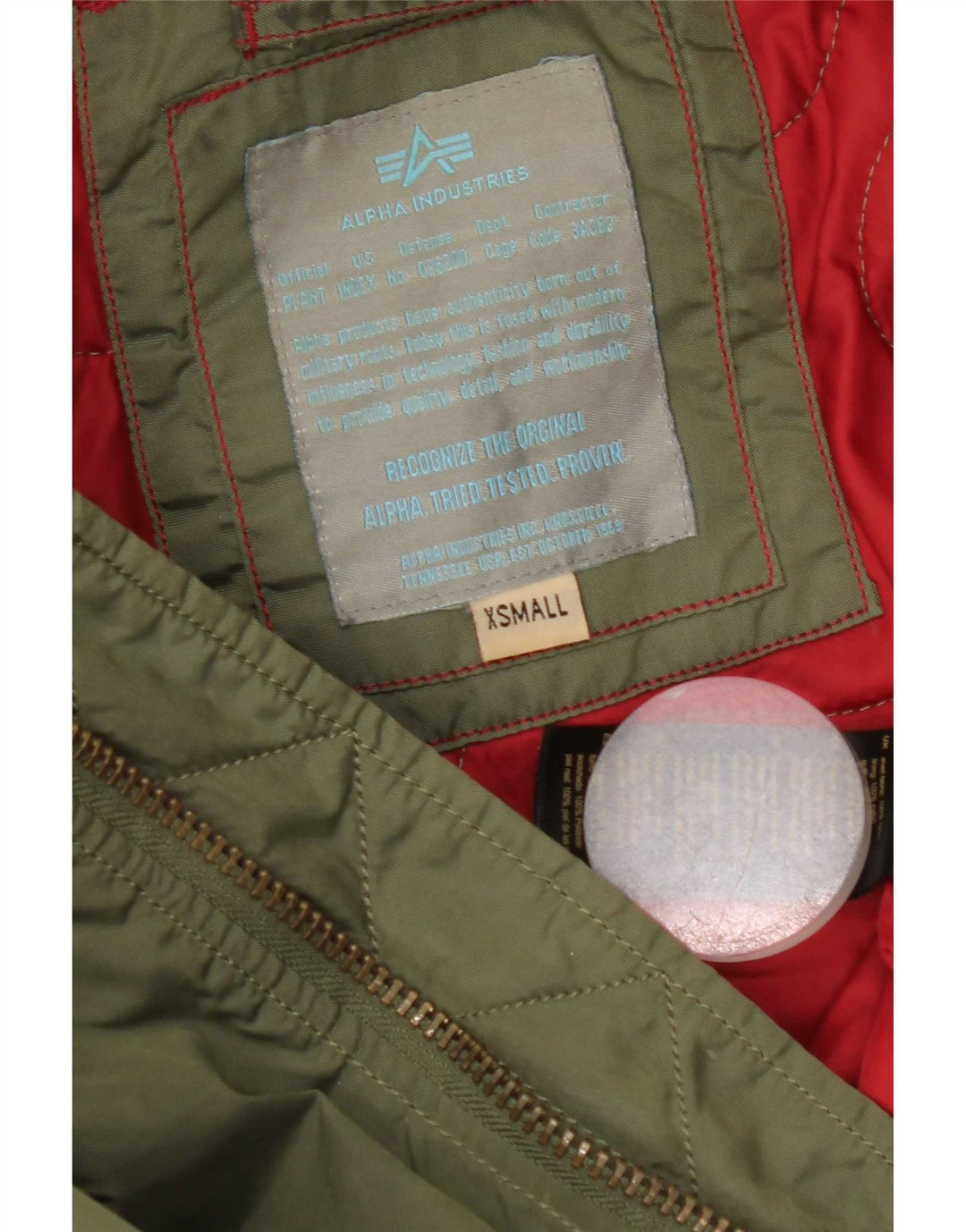 Giubbotto bomber grafico da donna Alpha Industries UK 6 XS nylon verde