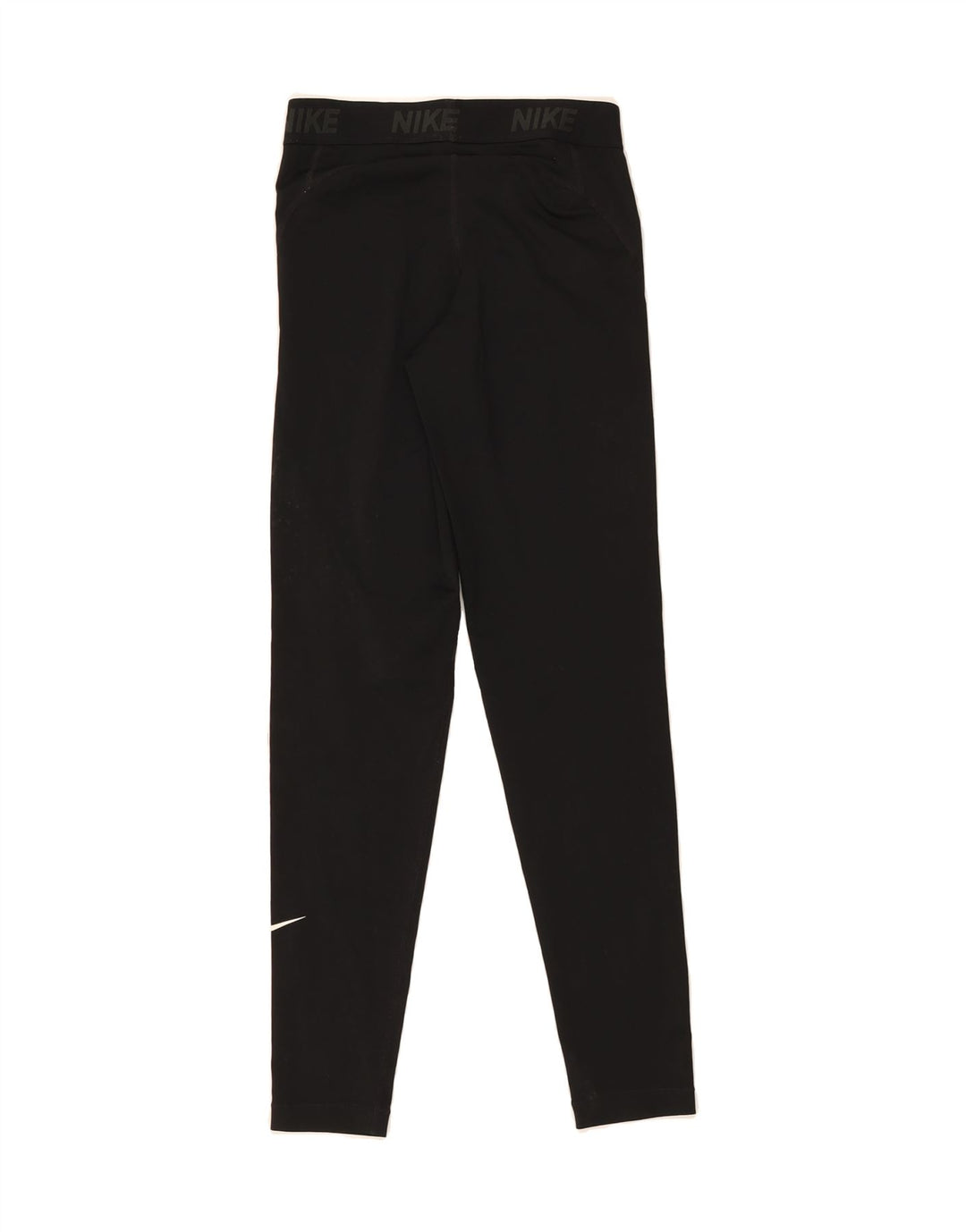 NIKE Womens Graphic Leggings UK 8 Small Black Vintage Nike and Second-Hand Nike from Messina Hembry 