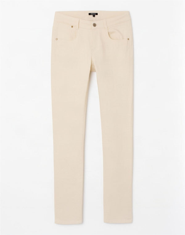 Pantaloni casual skinny per ragazze Dkny 13-14 anni W28 L30 bianco sporco classico