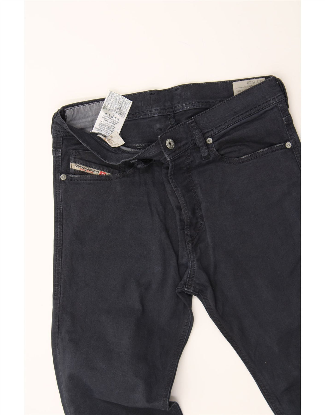 DIESEL Womens Slim Jeans W28 L28 Navy Blue Cotton Vintage Diesel and Second-Hand Diesel from Messina Hembry 