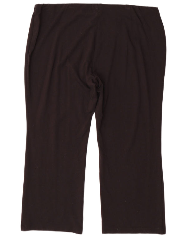 Pantaloni casual Bootcut da donna Marks & Spencer UK 22 3XL W44 L30 Nero