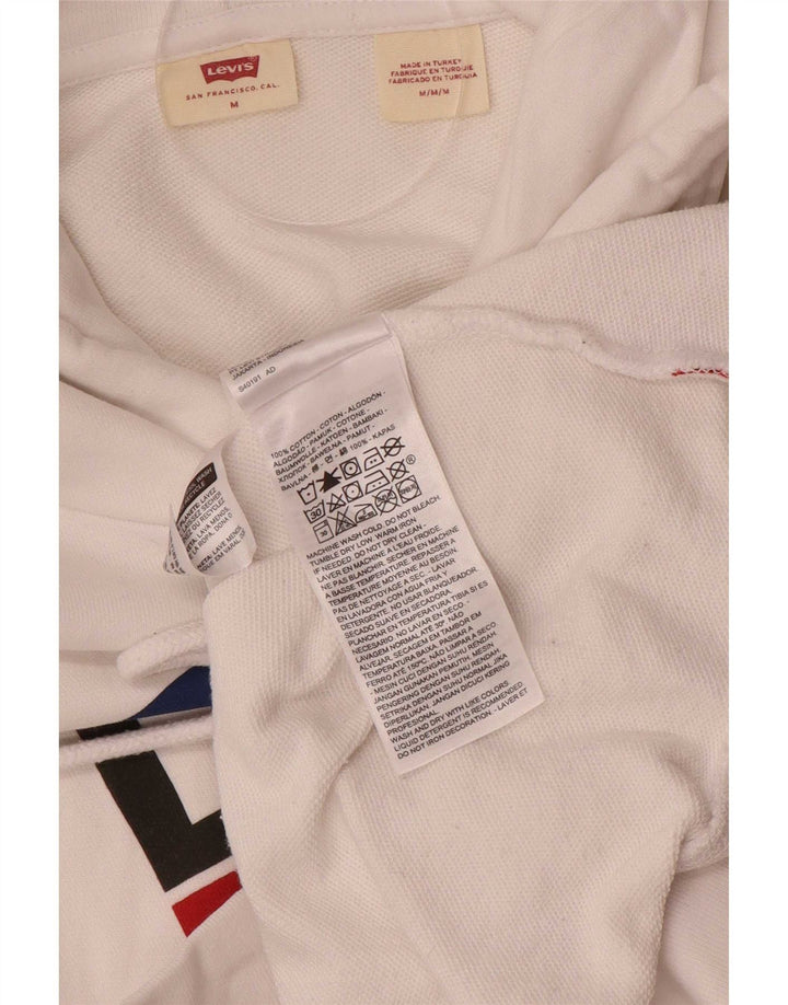 Maglione con cappuccio grafico da uomo Levi's in cotone bianco medio