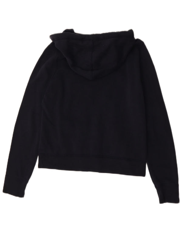 Felpa con cappuccio grafica da donna Hollister UK 16 Large in cotone blu navy