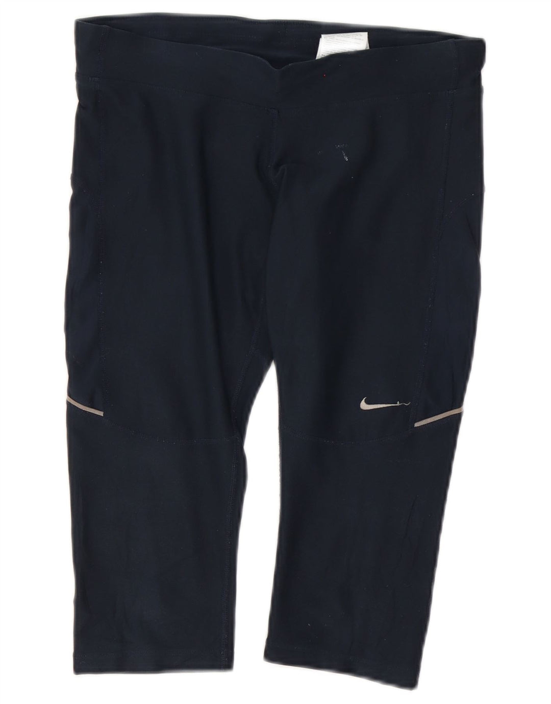 Leggings Nike Dri Fit Capri da donna UK 10 Small poliestere blu navy