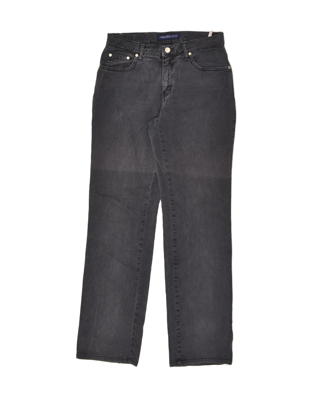 TRUSSARDI Womens Slim Jeans W27 L31  Black Cotton | Vintage Trussardi | Thrift | Second-Hand Trussardi | Used Clothing | Messina Hembry 