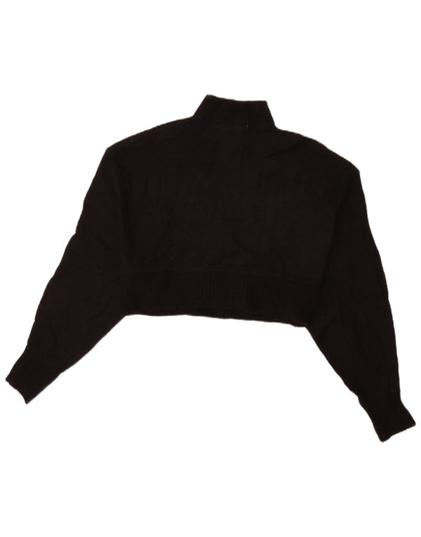 Maglione corto a collo alto da donna Zara UK 10 piccolo nero