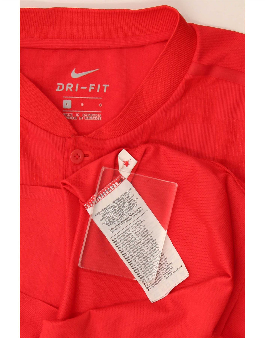 T-shirt Nike Dri Fit da uomo, grande, in poliestere rosso