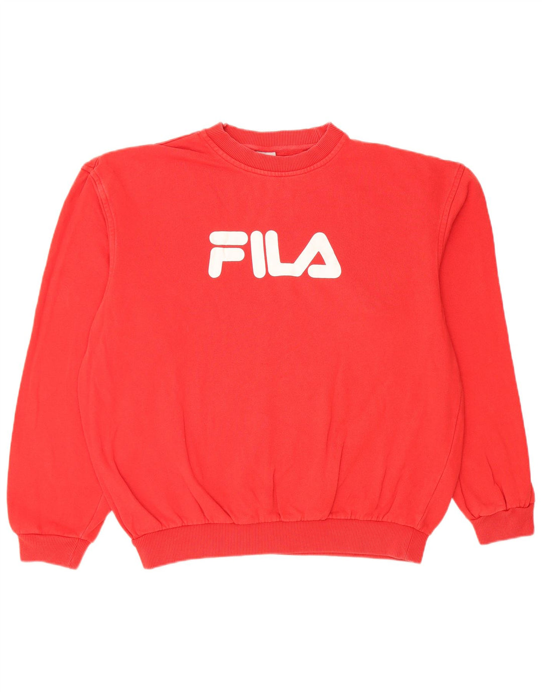 FILA Felpa grafica da uomo Maglione rosso medio in cotone