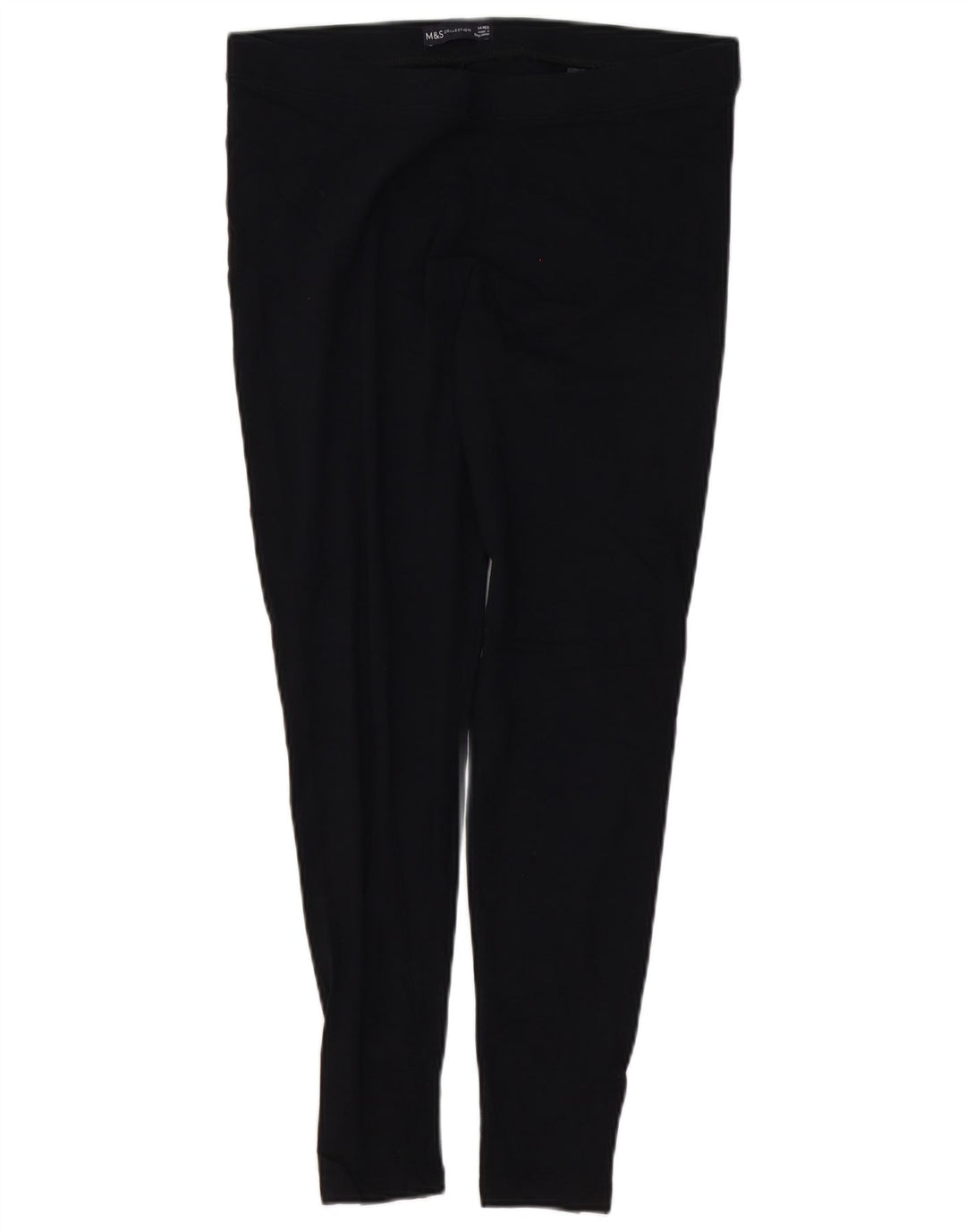 MARKS & SPENCER Leggings da donna UK 14 Grande cotone nero