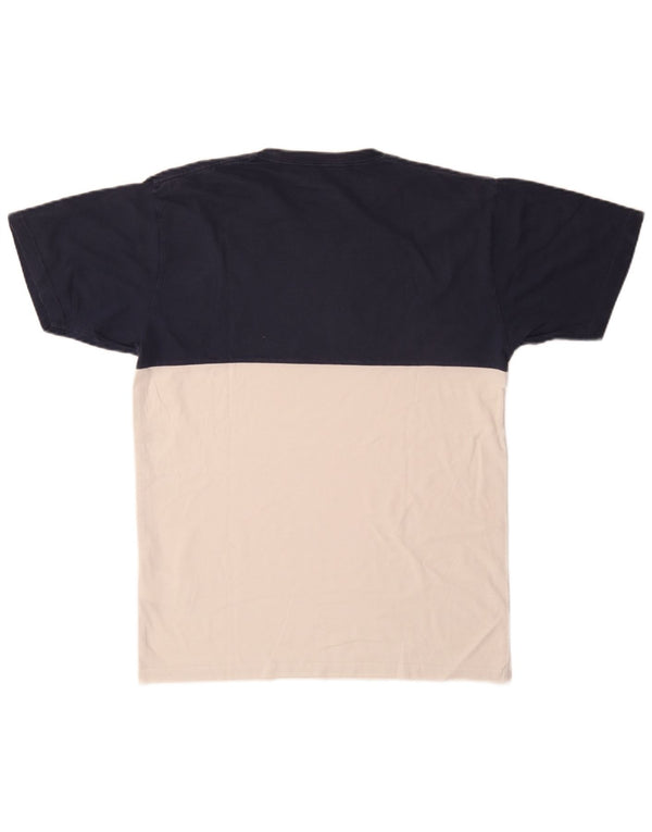 T-shirt da uomo Vans Classic Fit, top in cotone color block blu medio