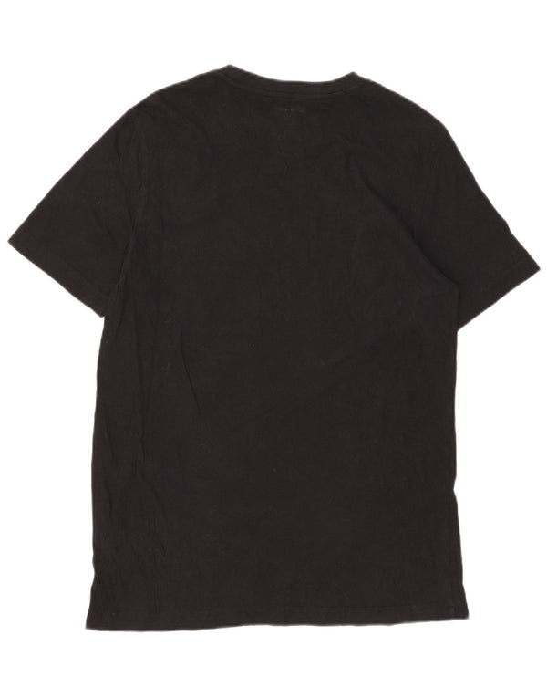 T-shirt grafica da uomo Champion Top in cotone nero medio