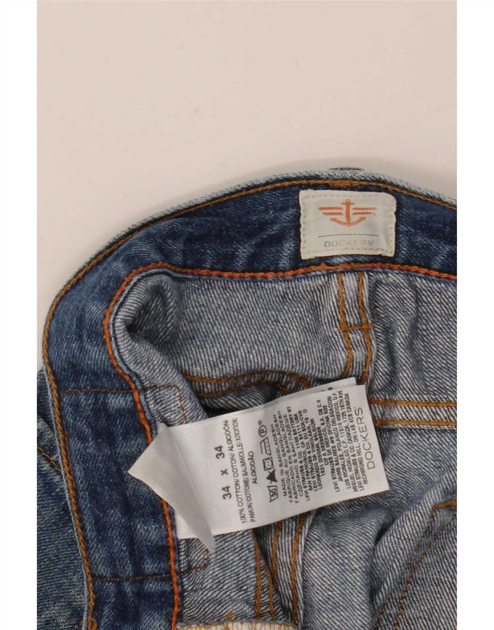 Jeans dritti da uomo Dockers W34 L34 cotone blu