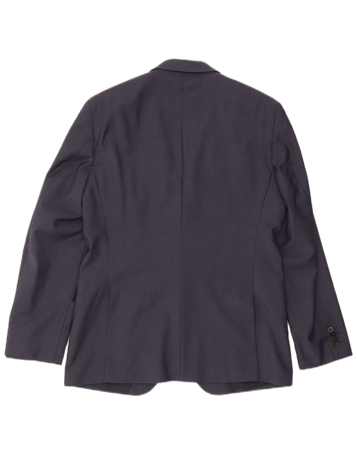 Giacca blazer da uomo a 2 bottoni Hugo Boss EU 50 grande lana blu navy