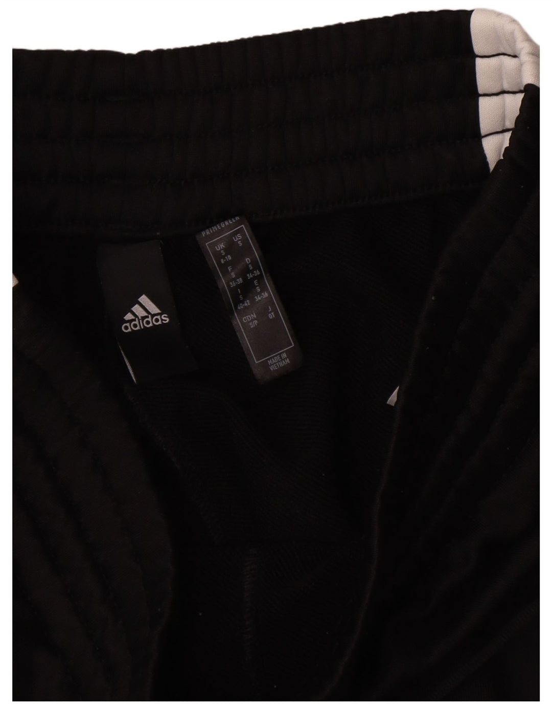 Pantaloni da tuta da donna Adidas UK 10 Small Nero Colourblock Poliestere