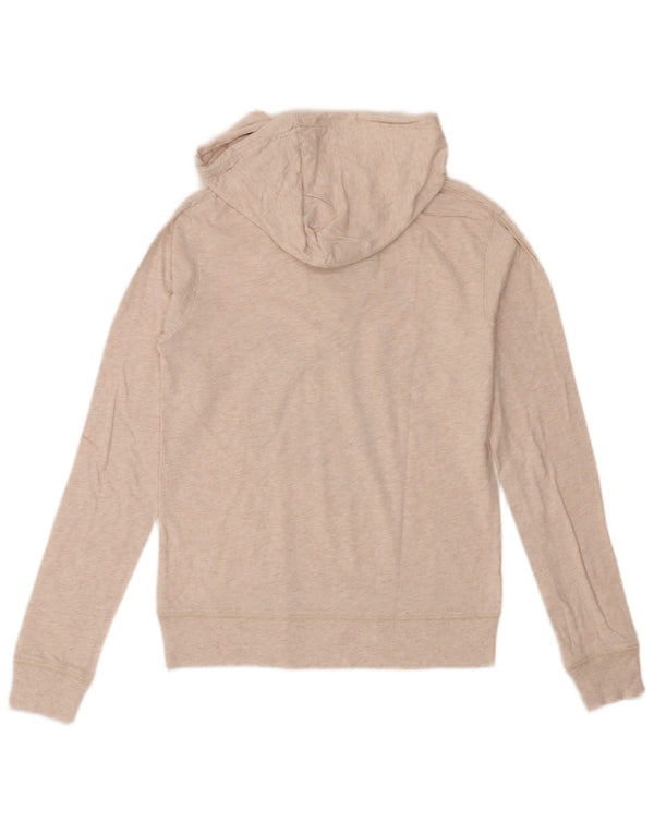 Felpa con cappuccio grafica da donna Hard Rock Cafe Lisbona UK 6 XS Cotone beige