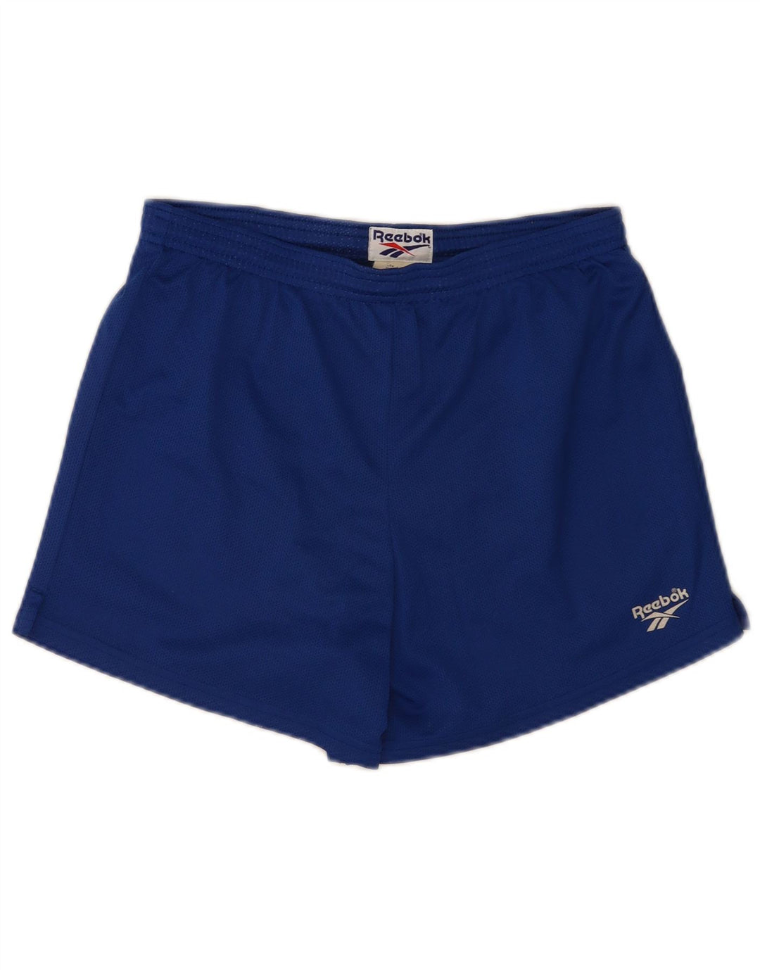 Pantaloncini sportivi regolari da uomo Reebok blu medio in poliestere